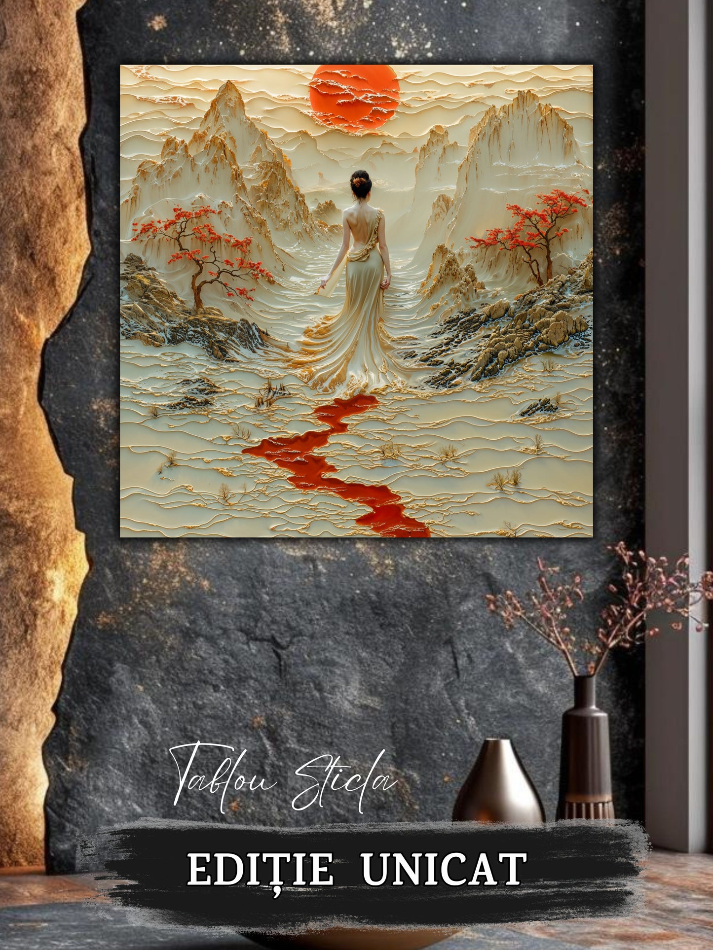 Tablou Sticla - Silk Road - 03