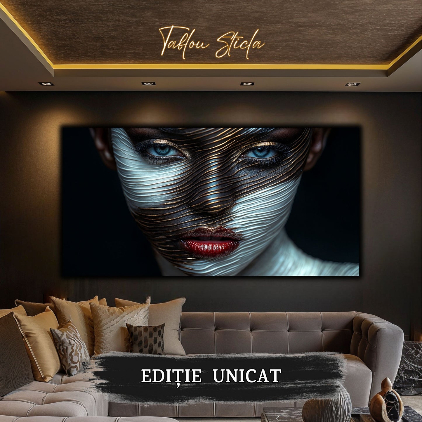 Innerverse - Tablou Sticla - Unicat - no12