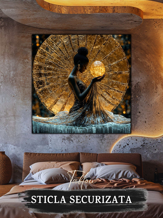 Tablou Sticla Securizata - Soul's Mandala No23