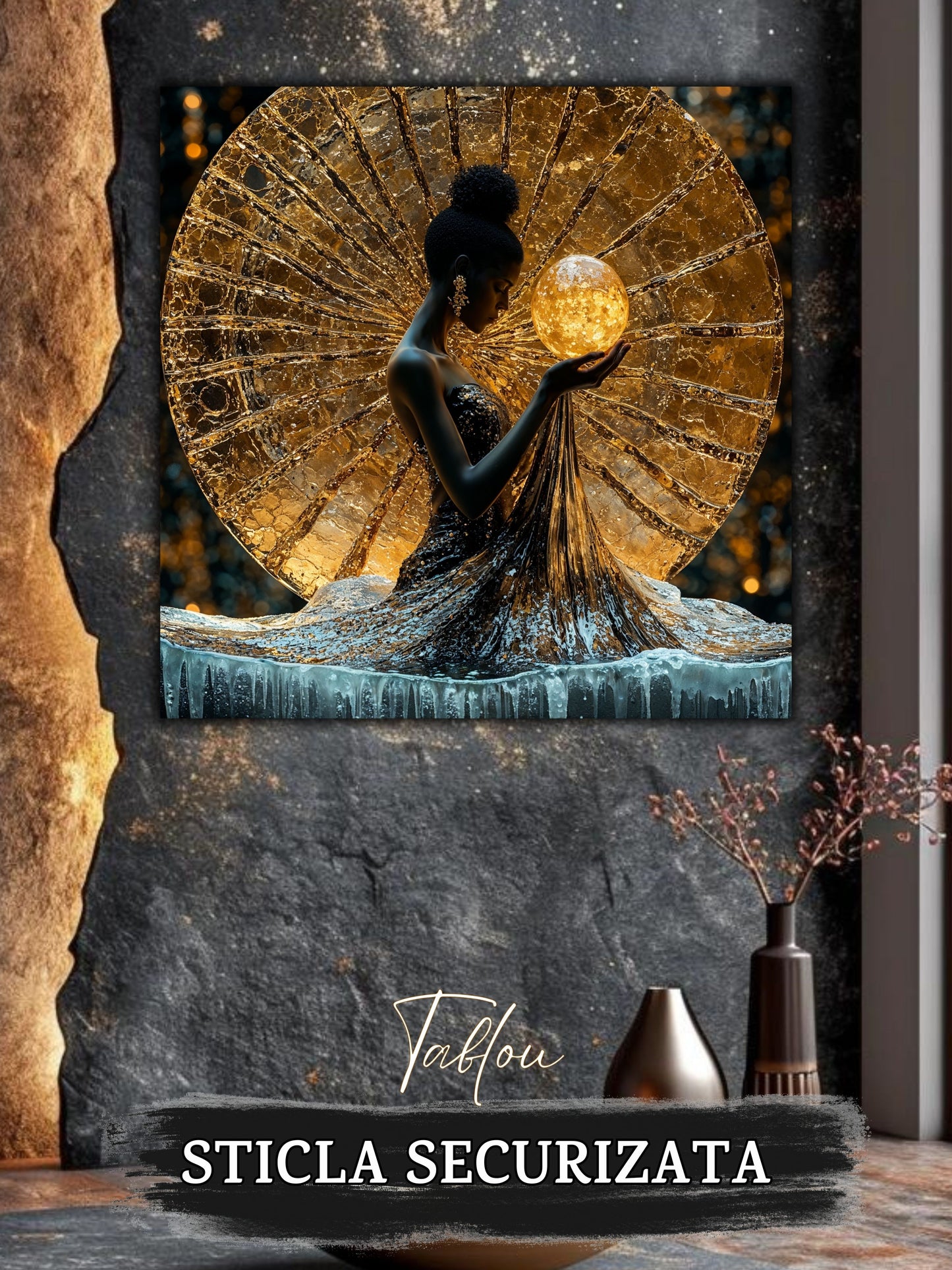 Tablou Sticla Securizata - Soul's Mandala No23