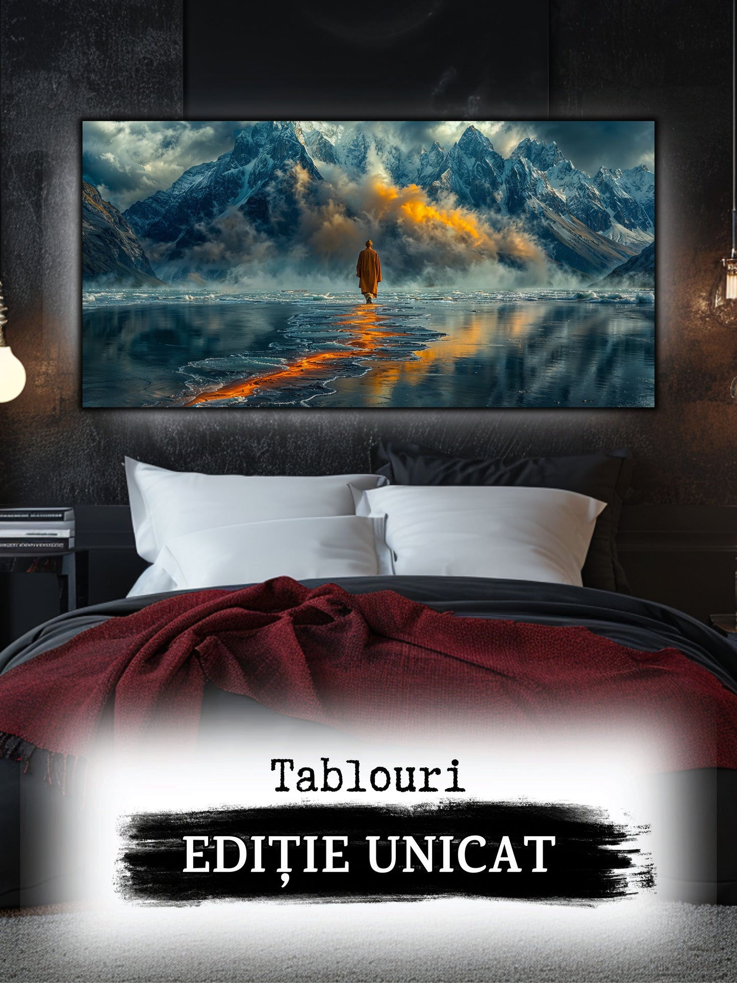 Tablou unicat din sticlă securizată Vanishing Step - No08