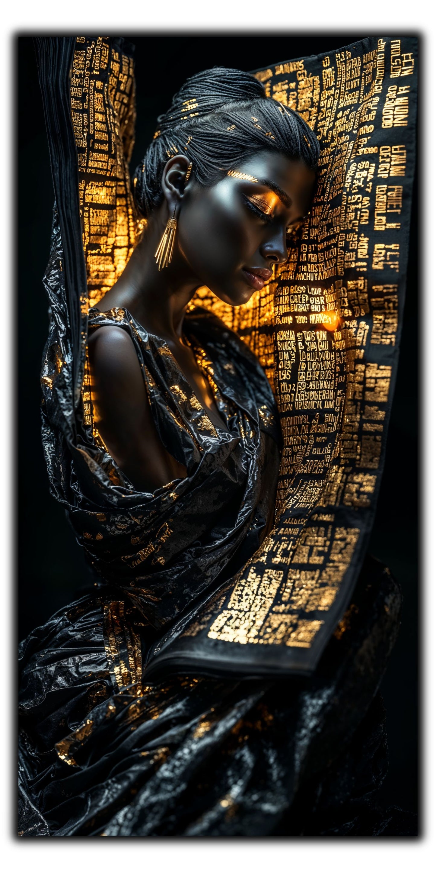 Dark Glow 01 - Tablou Sticla Securizata