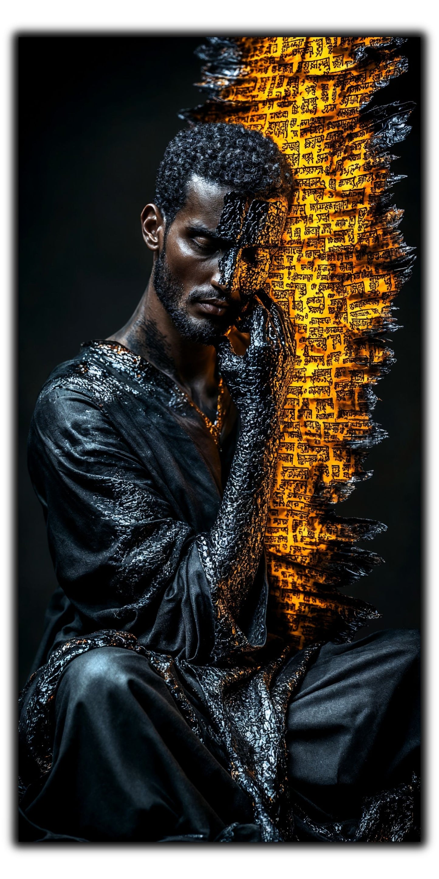 Dark Glow 17 - Tablou Sticla Securizata