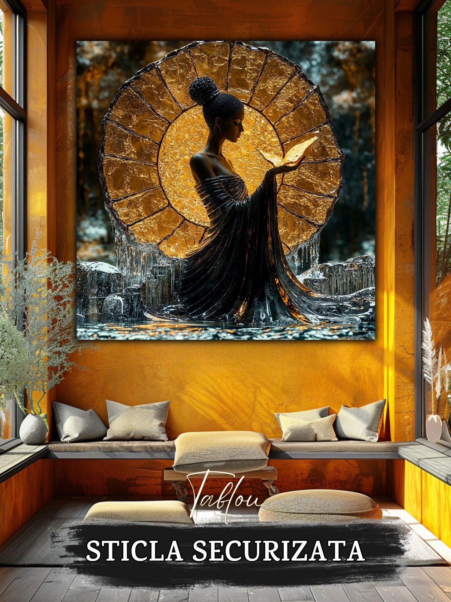 Tablou Sticla Securizata - Soul's Mandala No22