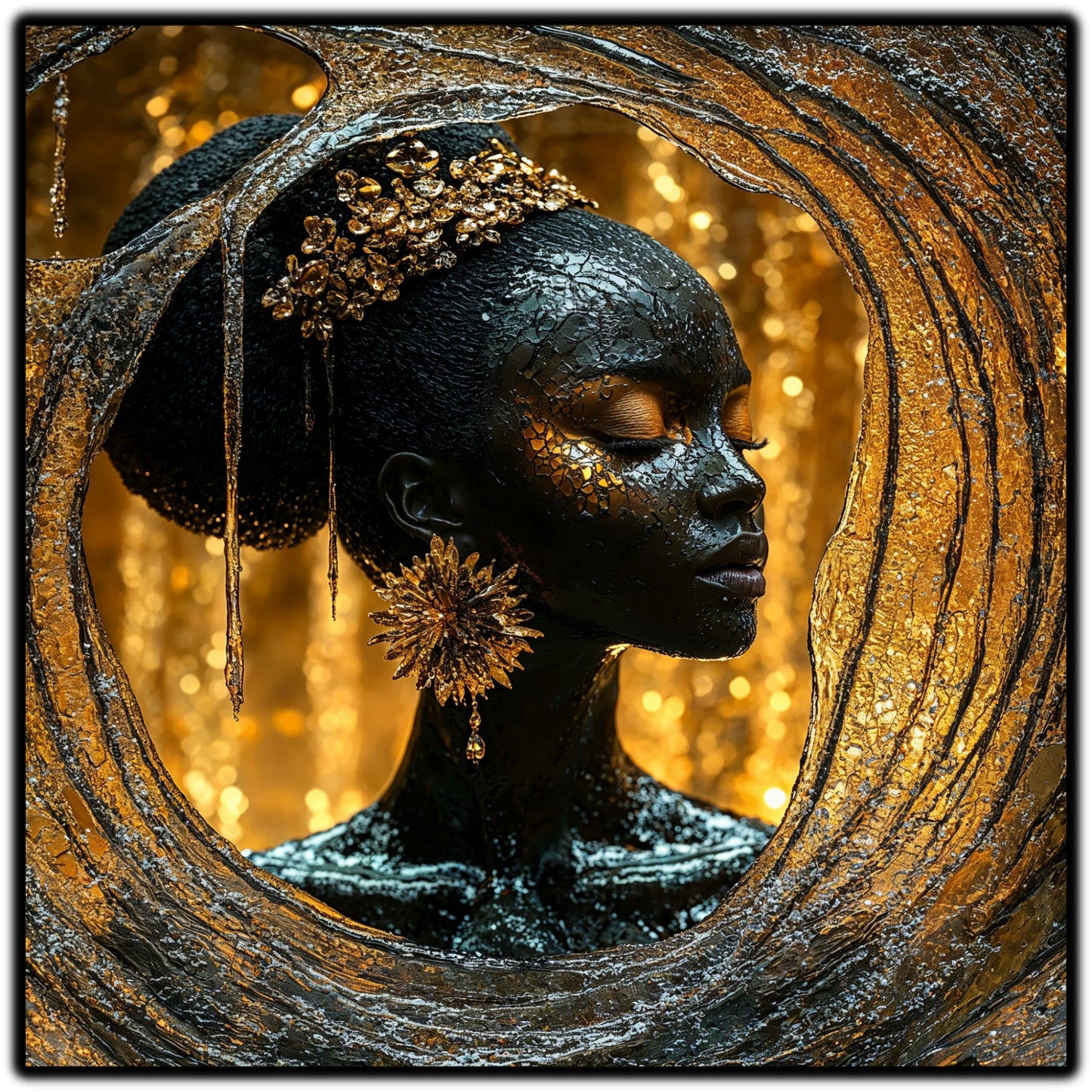 Tablou Sticla Securizata - Soul's Mandala No11