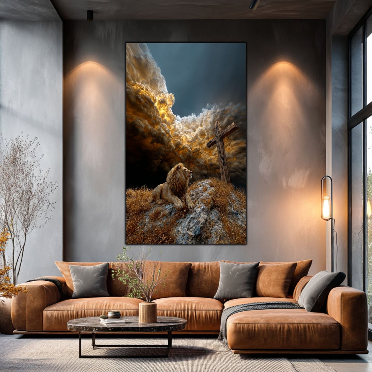 Tablou Decorativ Modern - Print UV pe Sticla - „Sacred Modernities” - No06