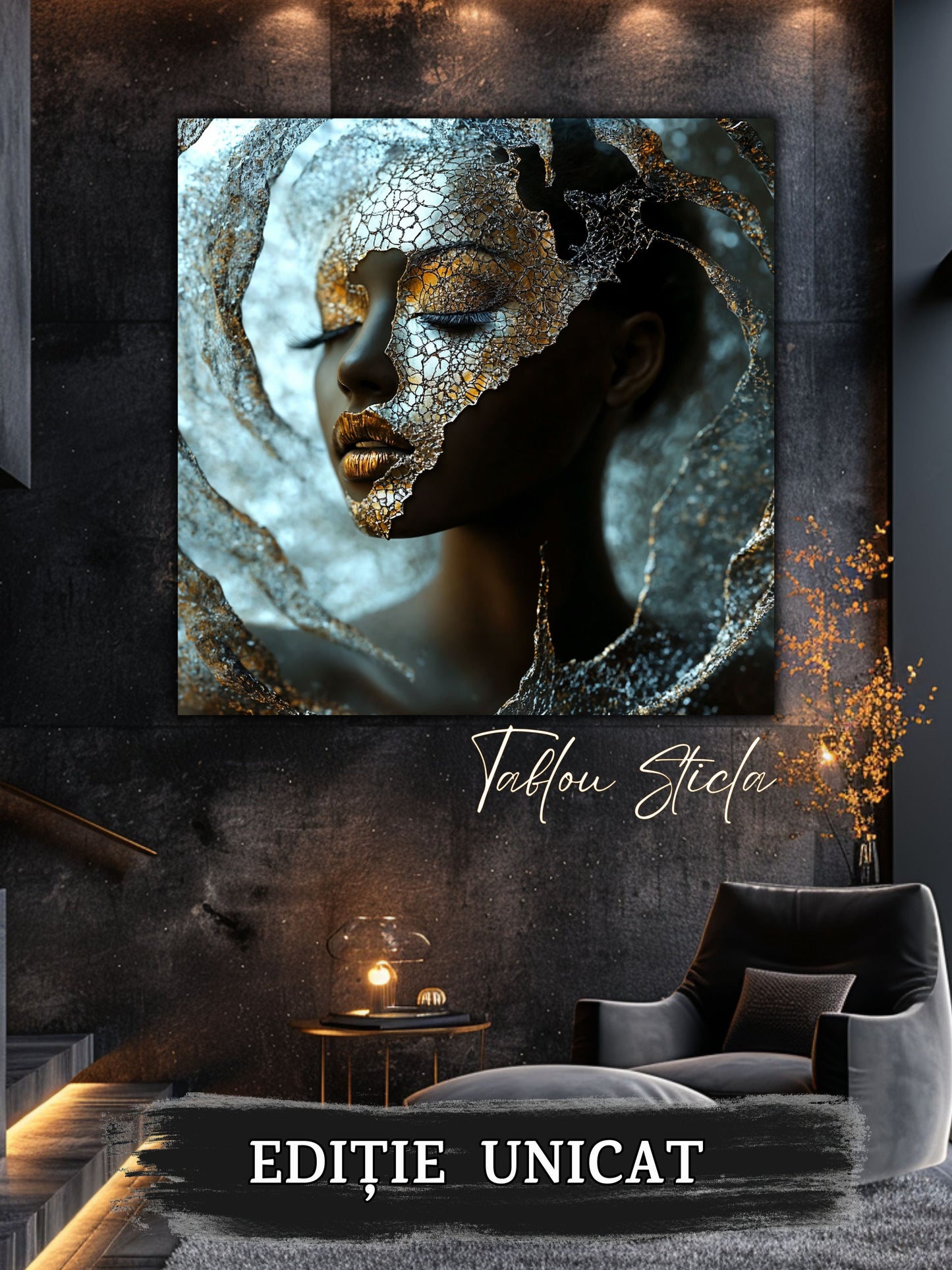 Liquid dream - Tablou Unicat pe Sticla - 09