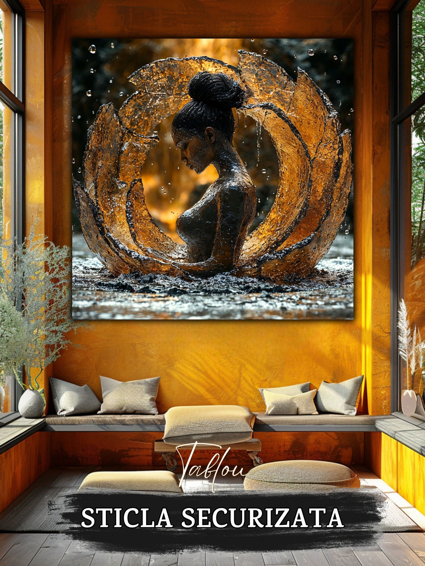 Tablou Sticla Securizata - Soul's Mandala No09