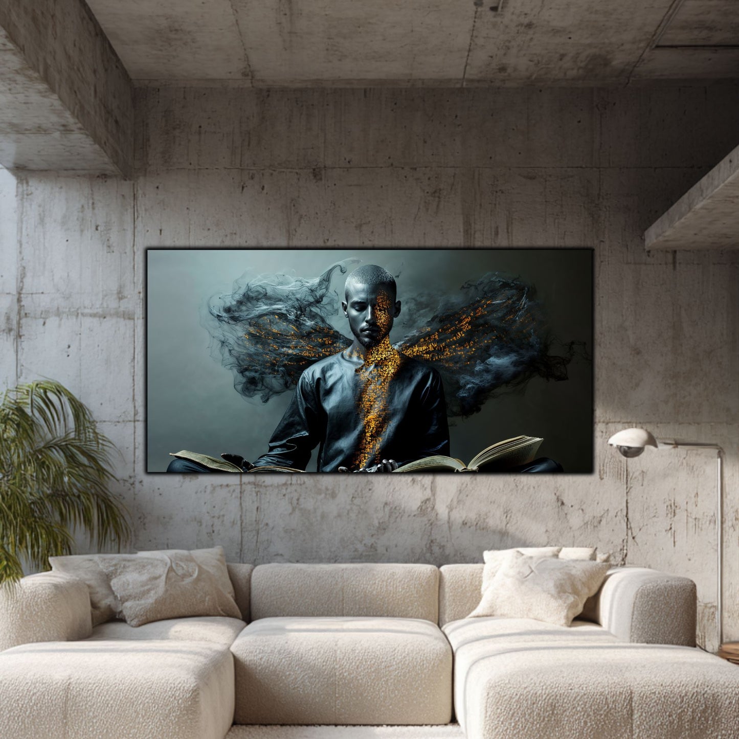 Beyond Meditation - Tablouri moderne pe sticla securizata pentru living contemporan NO54