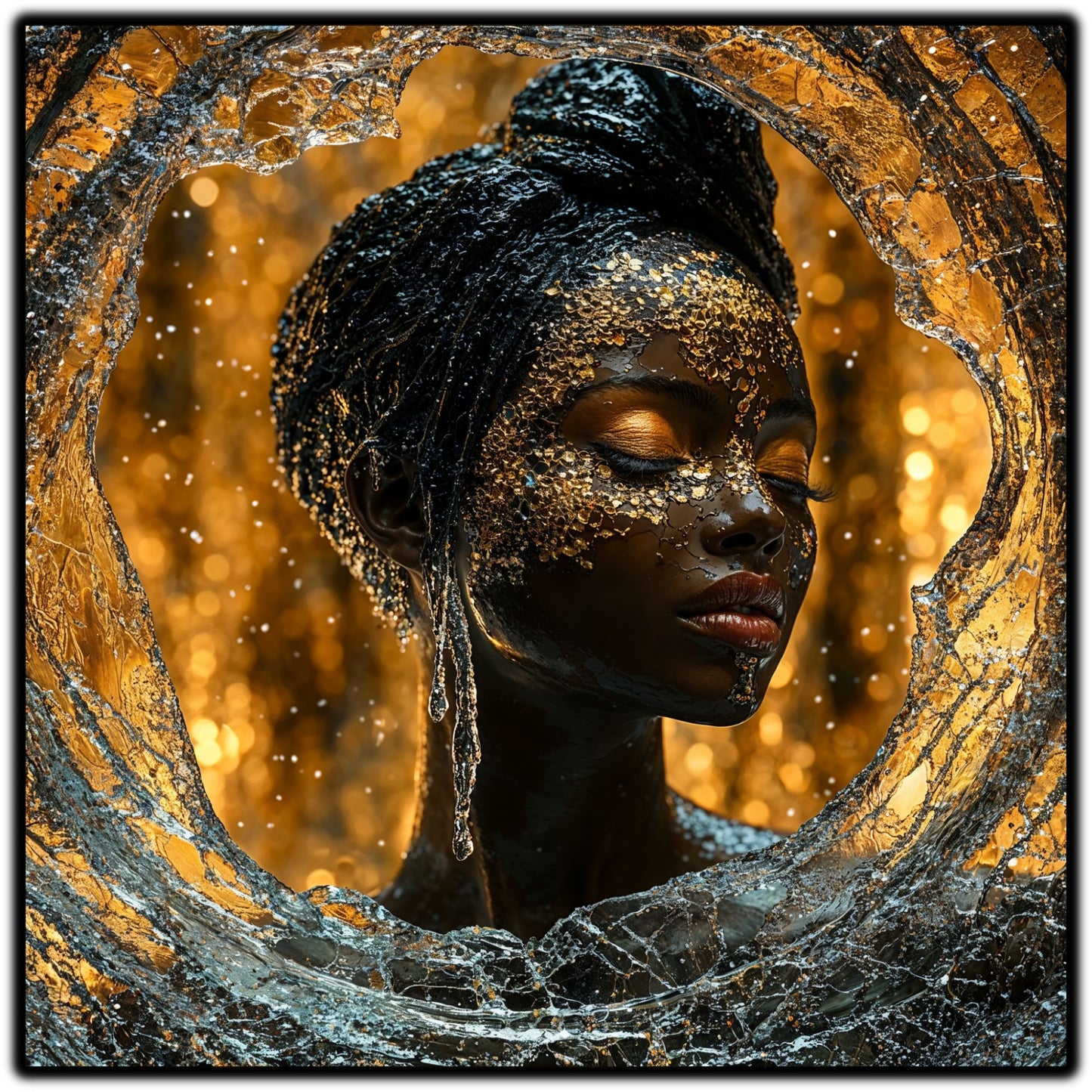 Tablou Sticla Securizata - Soul's Mandala No14