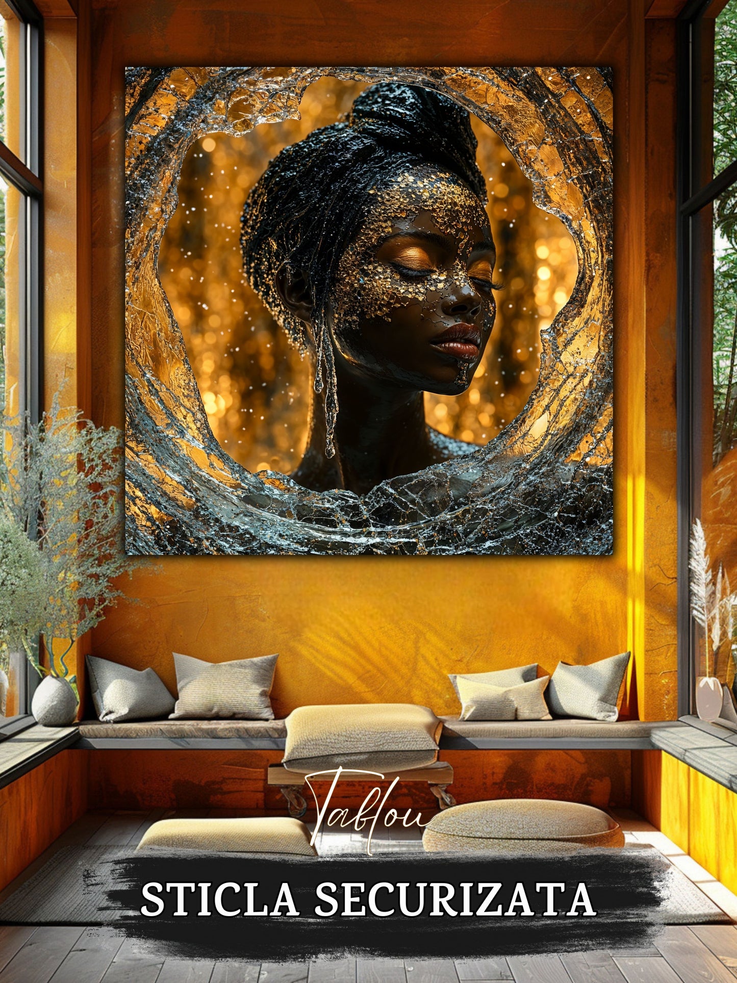 Tablou Sticla Securizata - Soul's Mandala No14