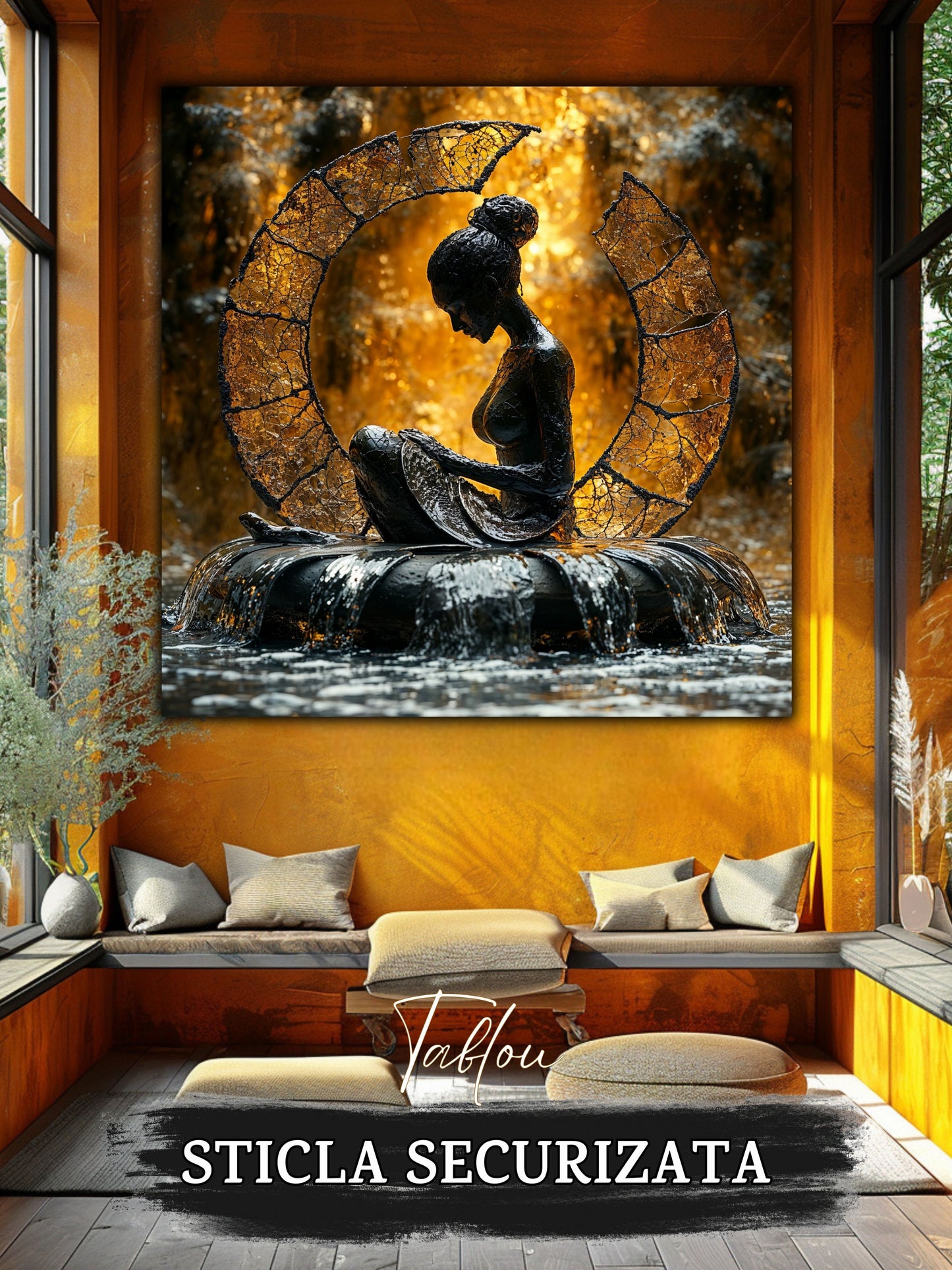 Tablou Sticla Securizata - Soul's Mandala No21