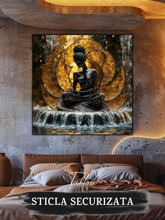 Tablou Sticla Securizata - Soul's Mandala No18