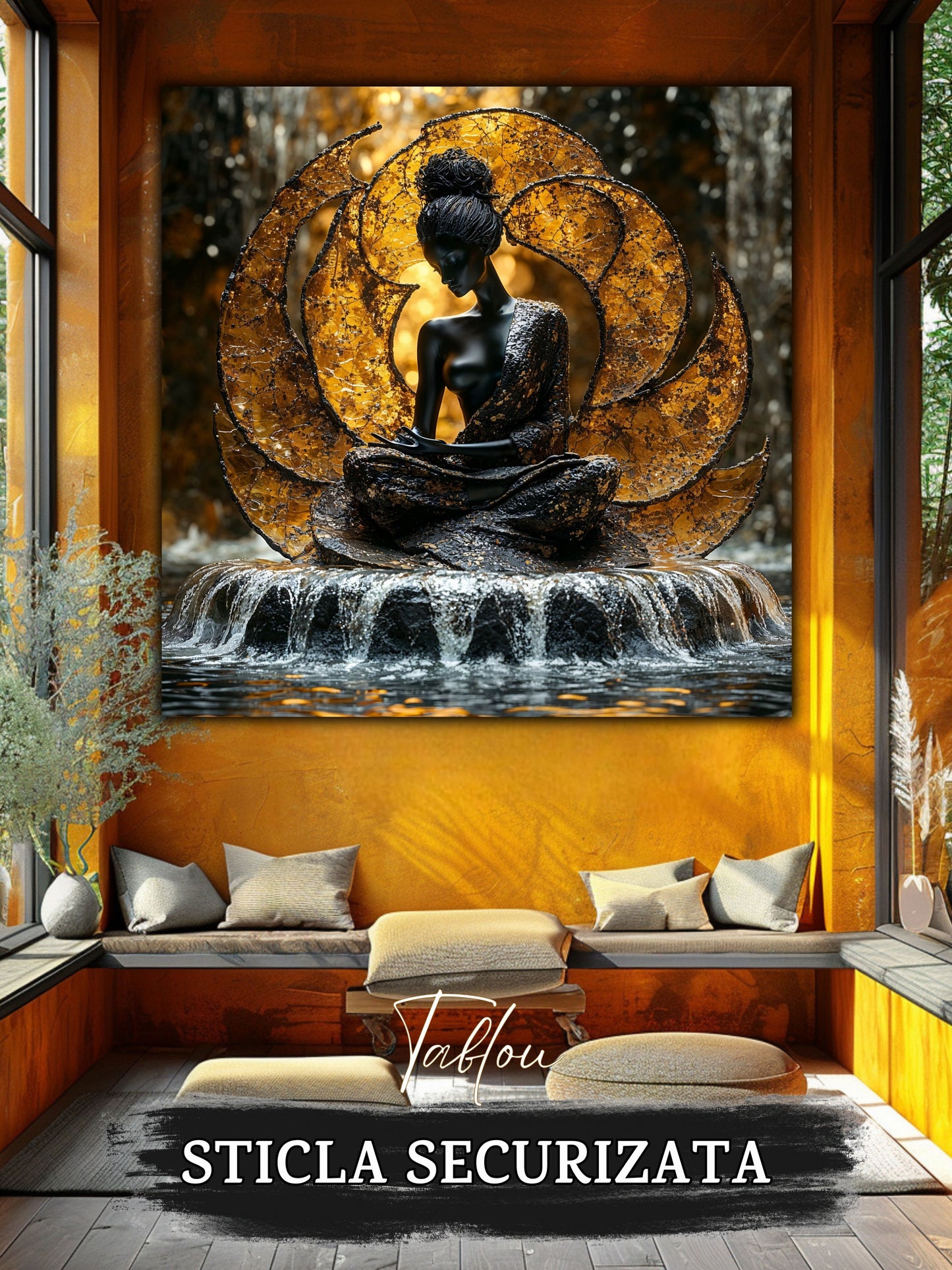 Tablou Sticla Securizata - Soul's Mandala No18