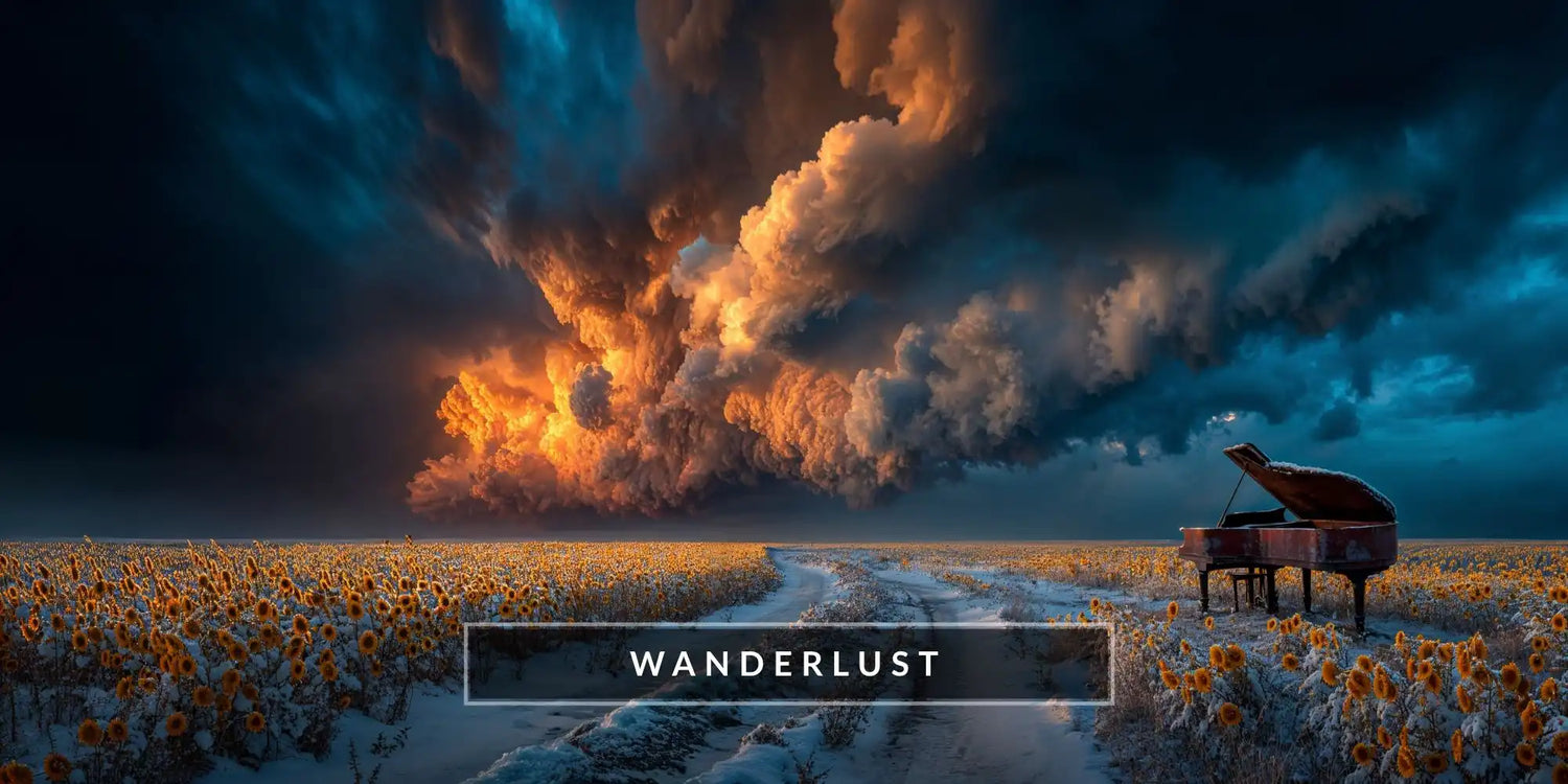 Colecție tablouri peisaj living pe sticlă securizată Wanderlust Art-Zen