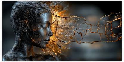 Tablou Sticla Securizata - Broken Mind 01