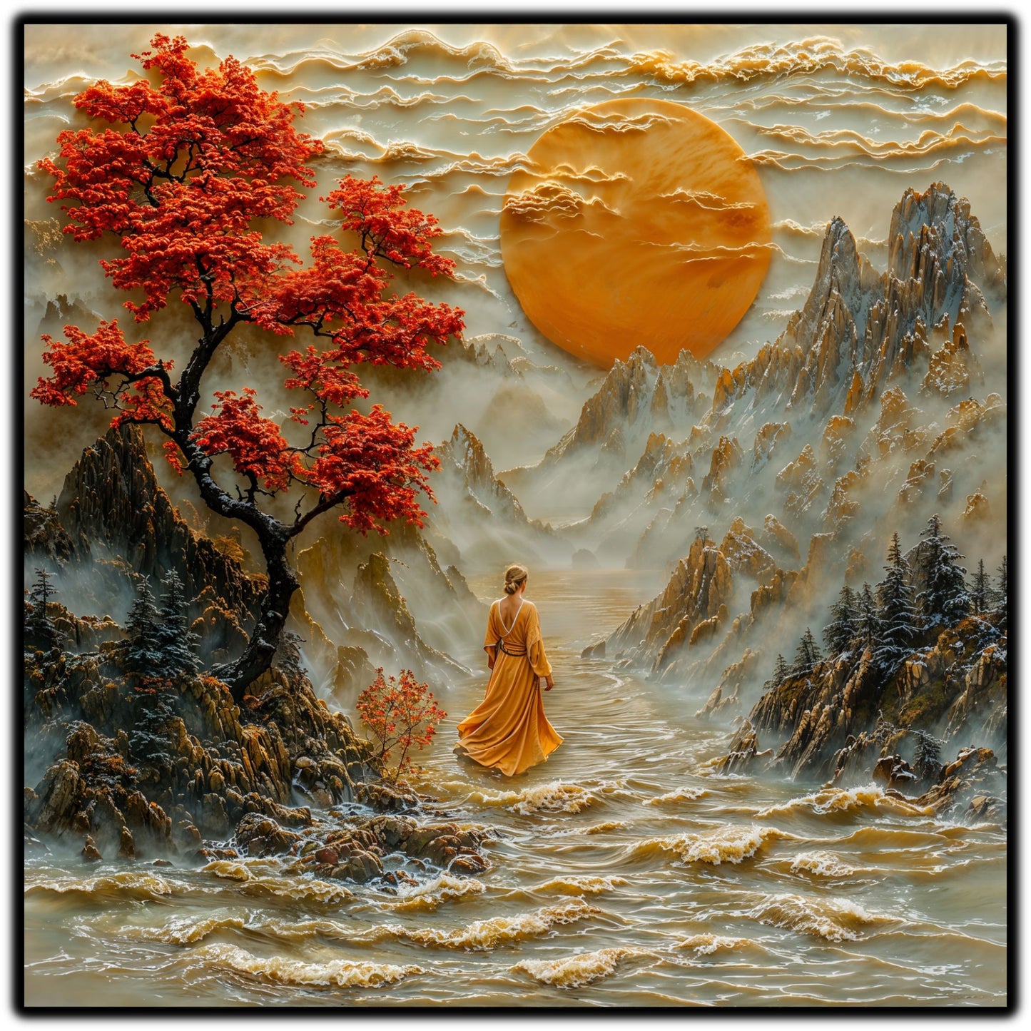 Tablou Sticla - Silk Road - 11