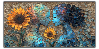 Tablou Sticla Securizata - Soul Petals no08