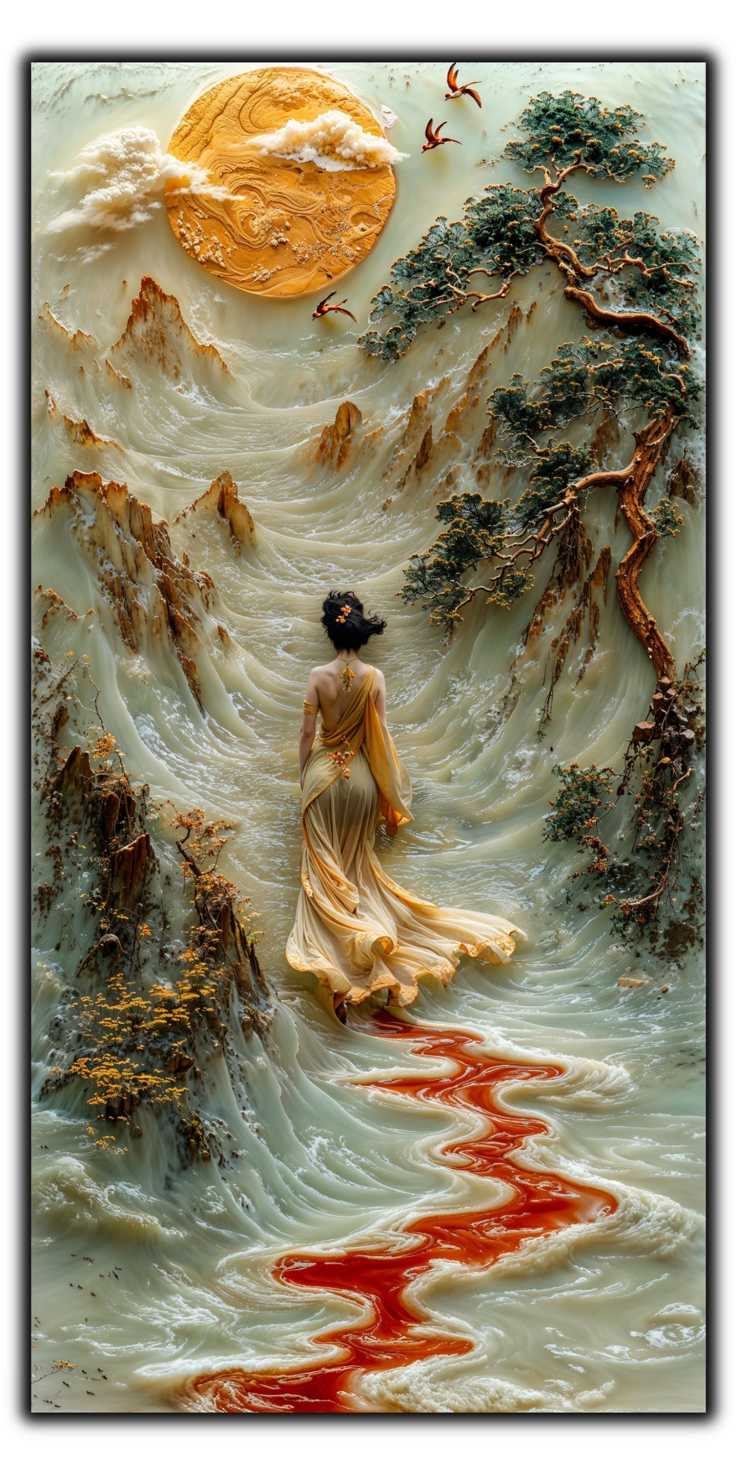 Tablou Sticla - Silk Road - 20