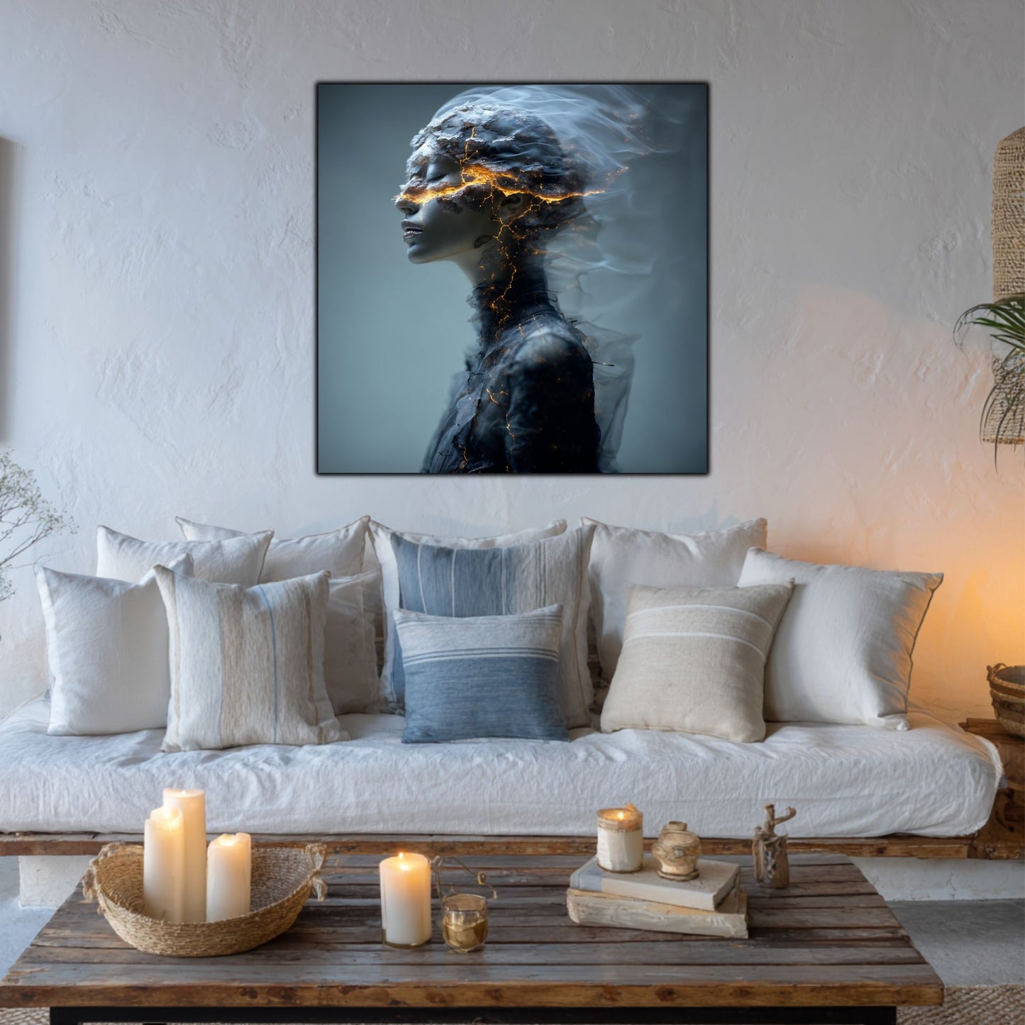 Tablou Decorativ Premium pe Sticla Securizata - „Fractured Dream” - No06