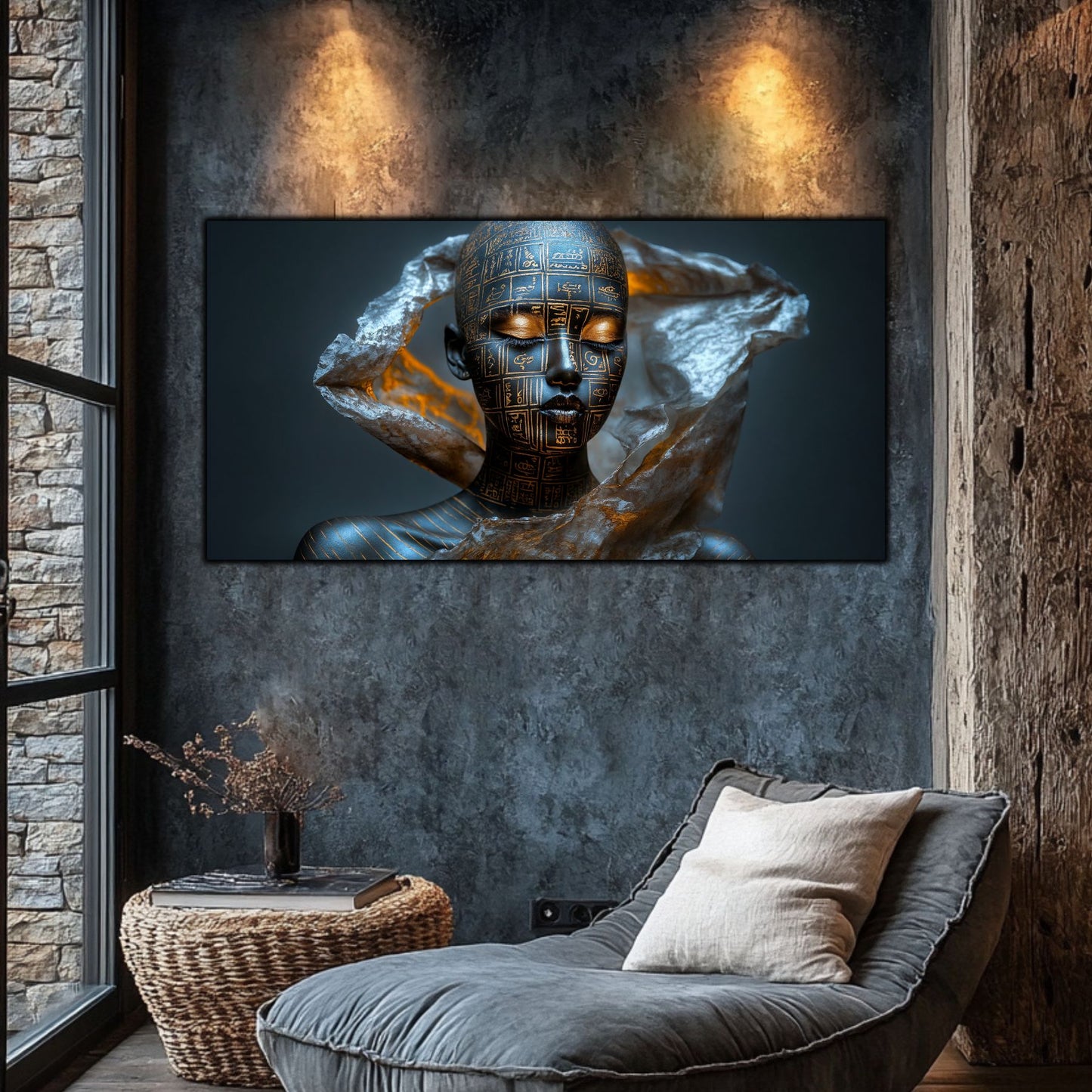 Tablou Sticla Securizata – Tablou Elegant pt Dormitor si Living - Dark StarDust No29