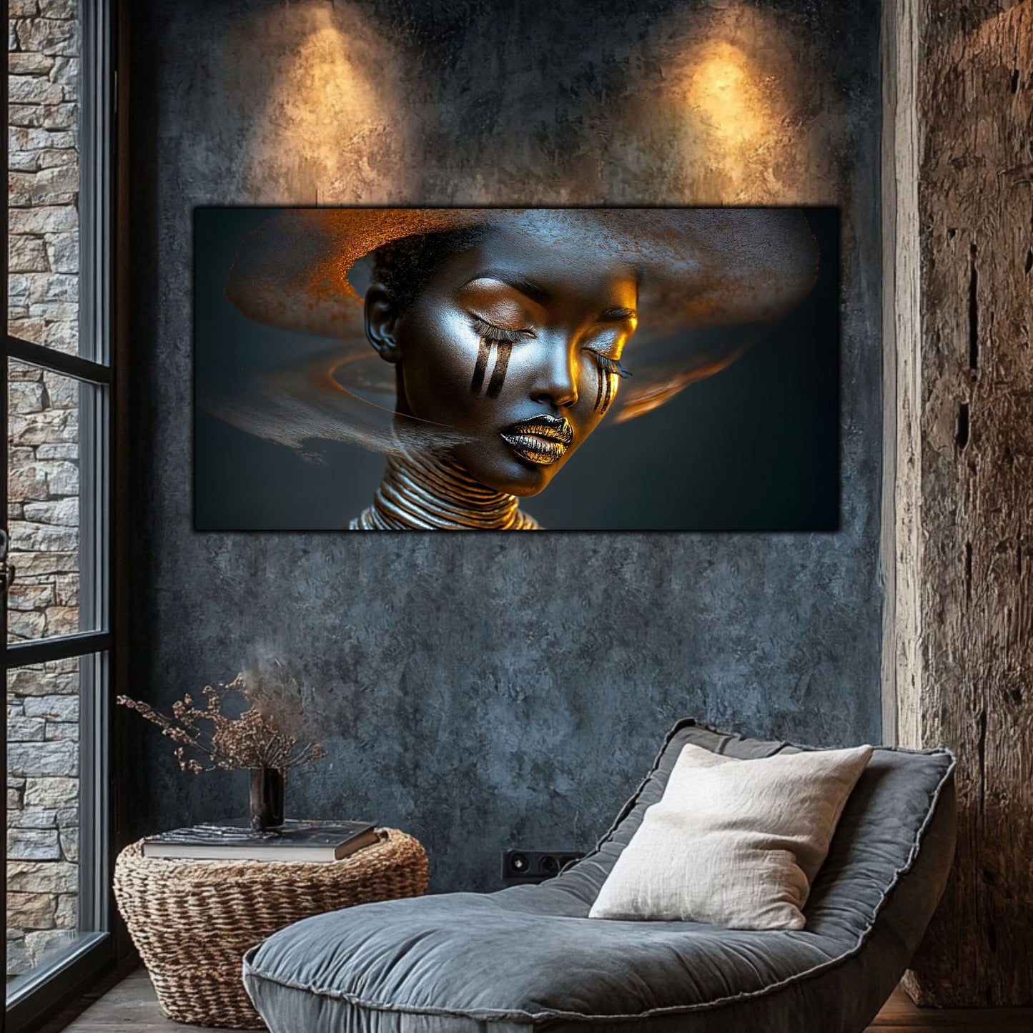 Tablou Sticla Securizata – Tablou Elegant pt Dormitor si Living - Dark StarDust No10
