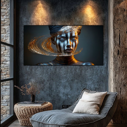Tablou Sticla Securizata – Tablou Elegant pt Dormitor si Living - Dark StarDust No09