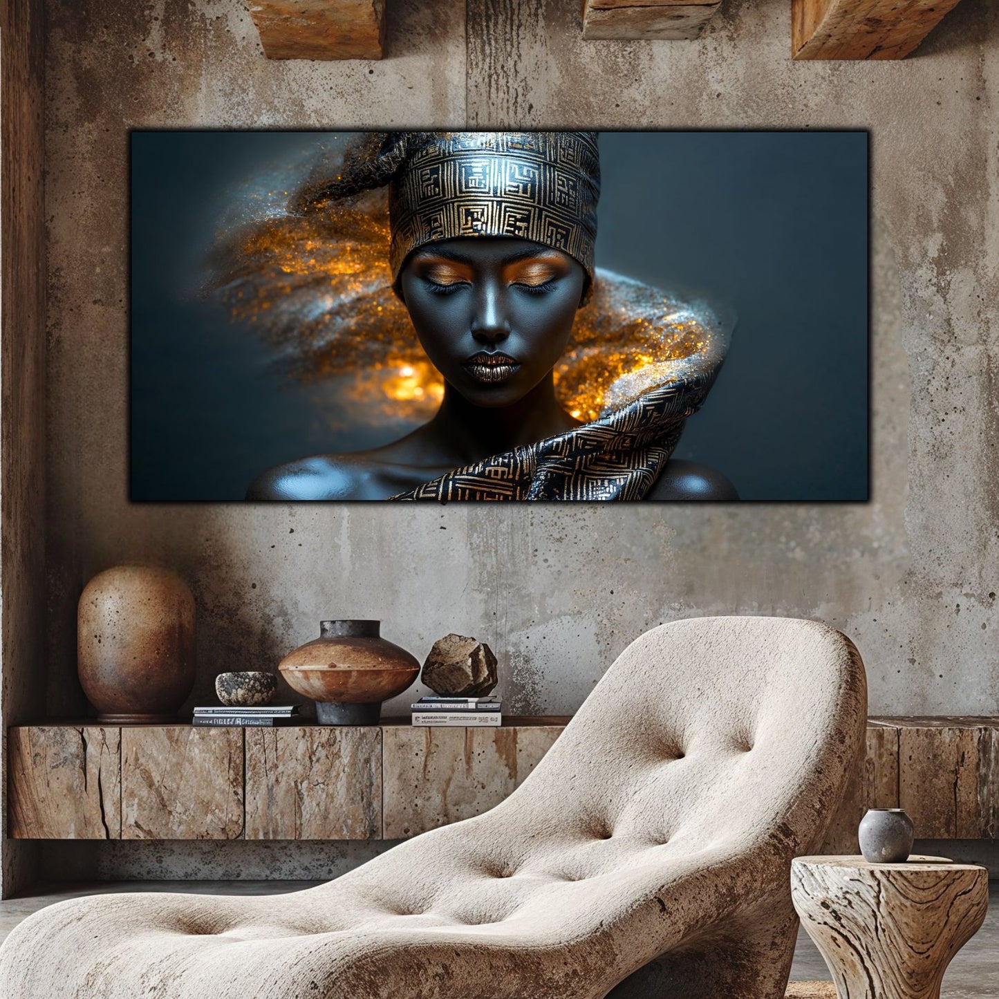 Tablou Sticla Securizata – Tablou Elegant pt Dormitor si Living - Dark StarDust No03