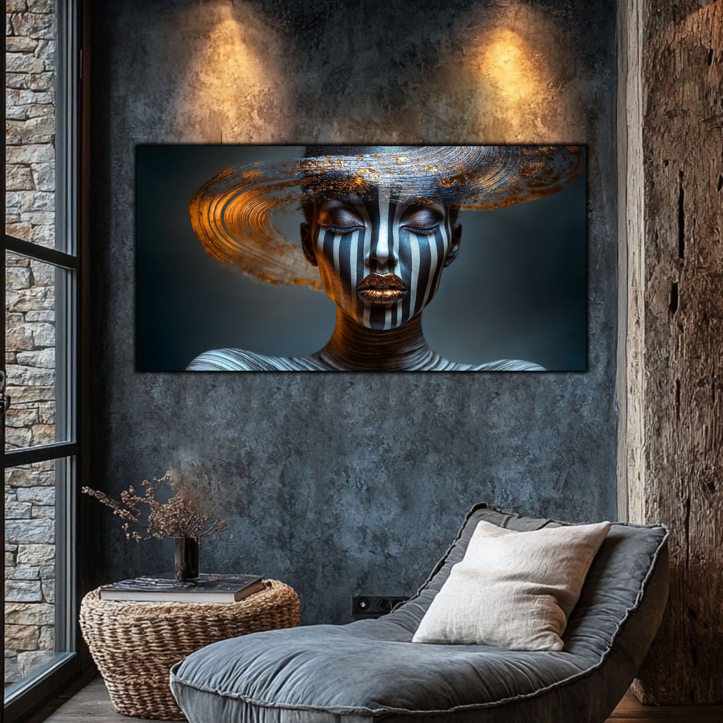 Tablou Sticla Securizata – Tablou Elegant pt Dormitor si Living - Dark StarDust No23