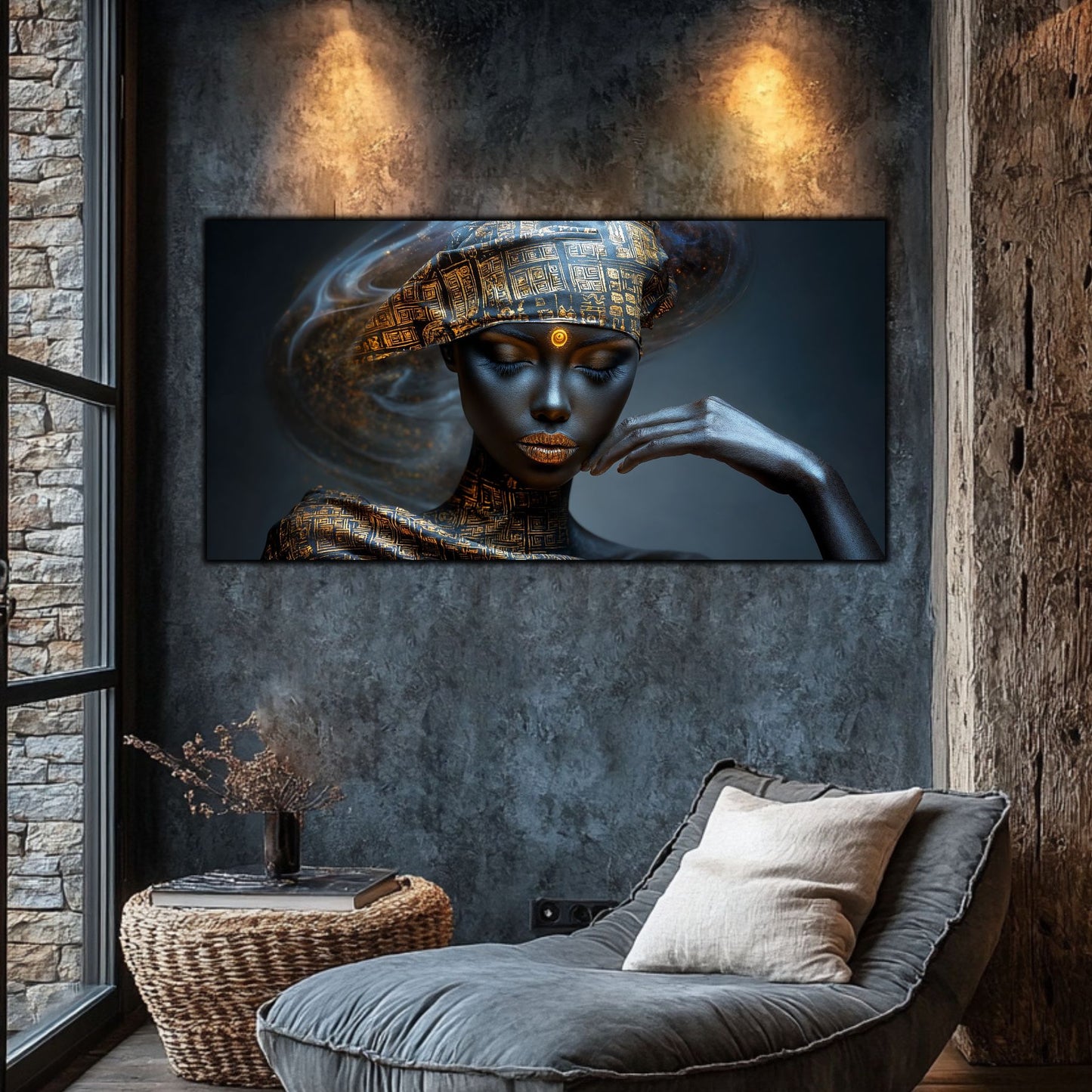 Tablou Sticla Securizata – Tablou Elegant pt Dormitor si Living - Dark StarDust No16