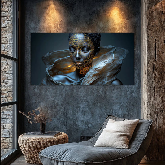 Tablou Sticla Securizata – Tablou Elegant pt Dormitor si Living - Dark StarDust No08