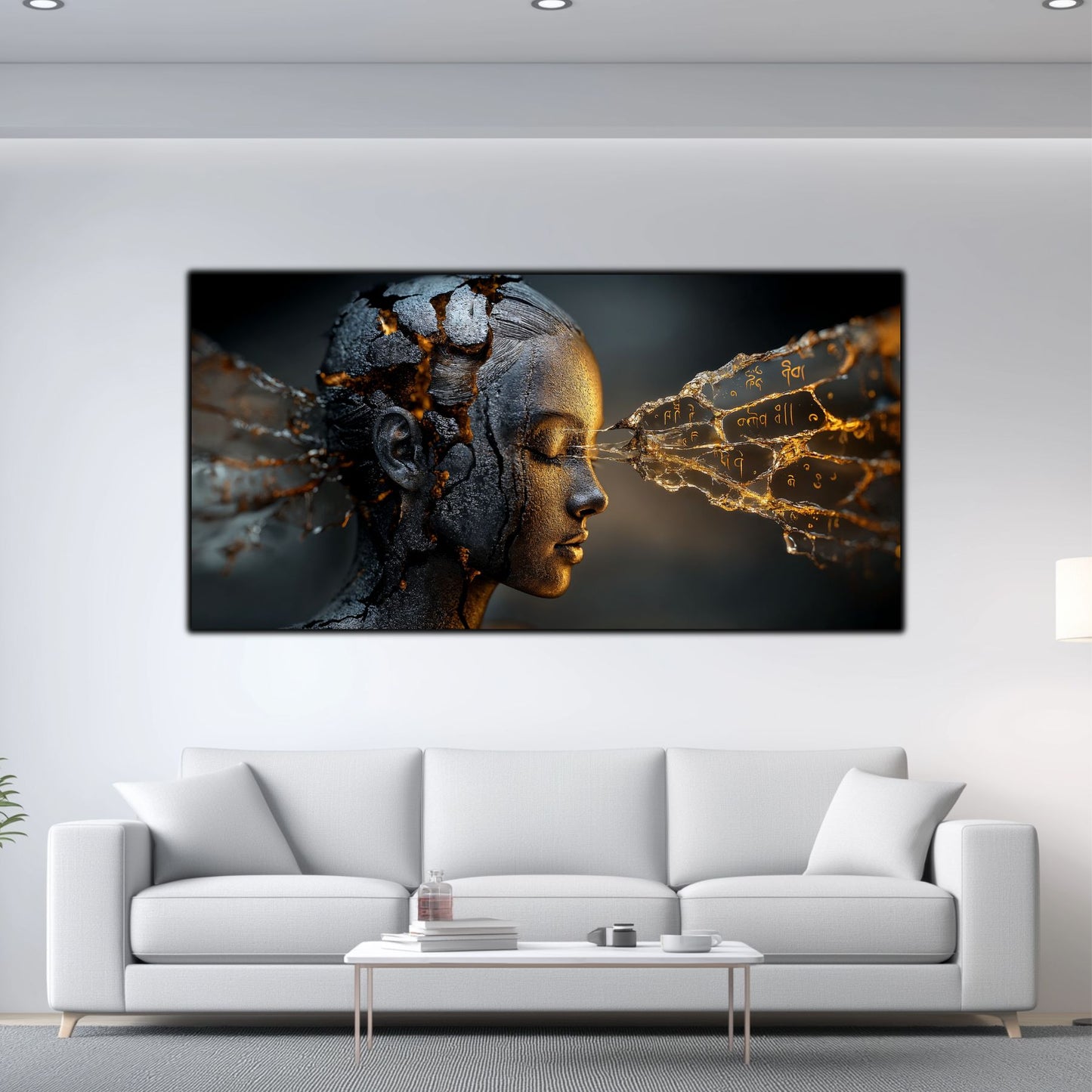 Tablou Sticla Securizata - Broken Mind 22