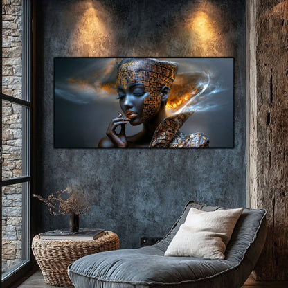Tablou Sticla Securizata – Tablou Elegant pt Dormitor si Living - Dark StarDust No12