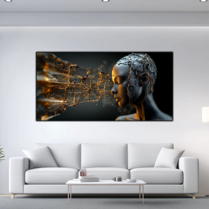 Tablou Sticla Securizata - Broken Mind 24