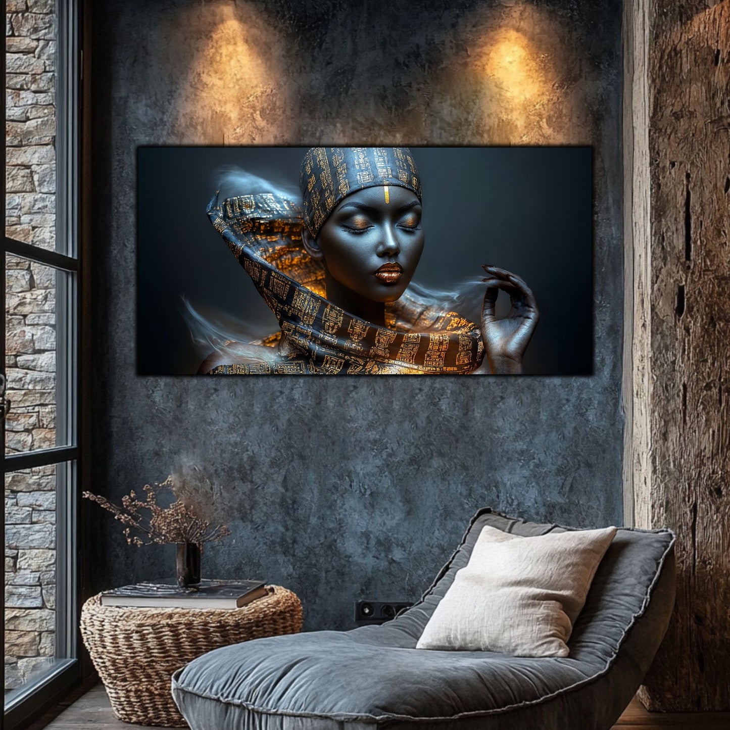 Tablou Sticla Securizata – Tablou Elegant pt Dormitor si Living - Dark StarDust No31