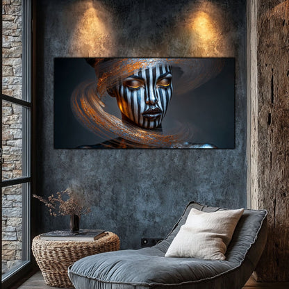 Tablou Sticla Securizata – Tablou Elegant pt Dormitor si Living - Dark StarDust No07