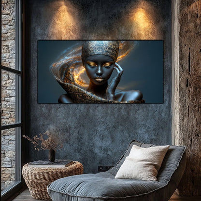 Tablou Sticla Securizata – Tablou Elegant pt Dormitor si Living - Dark StarDust No19