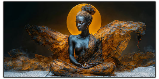 Tablou unicat din sticlă securizată Beyond Breath - No11