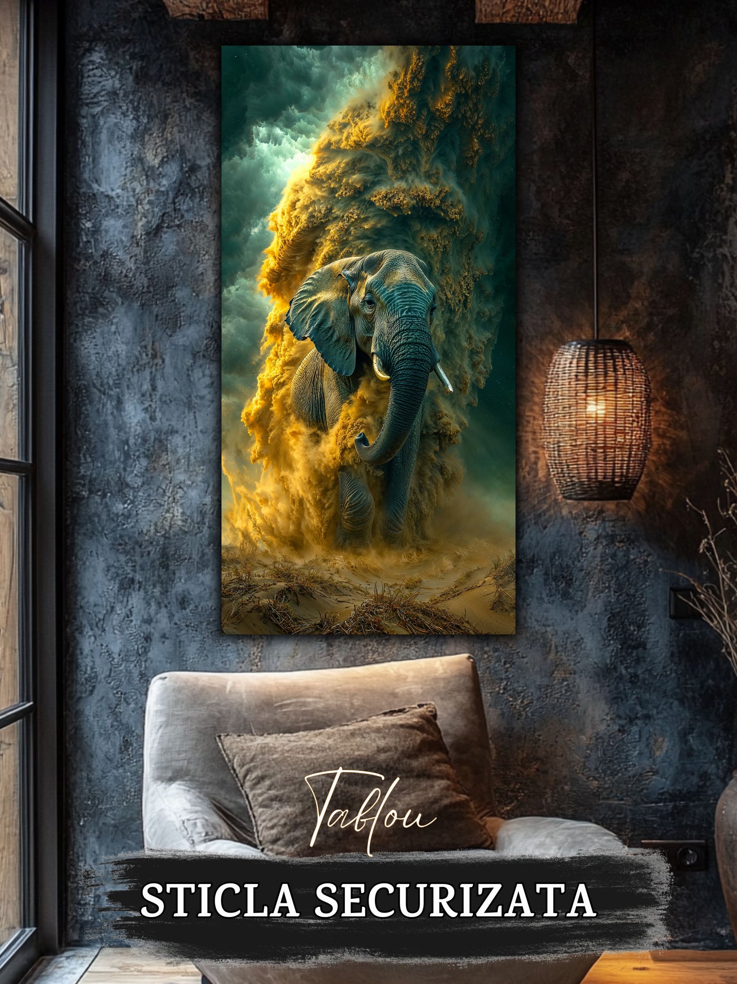 Magnific Titan - Tablou Sticla Securizata - 22