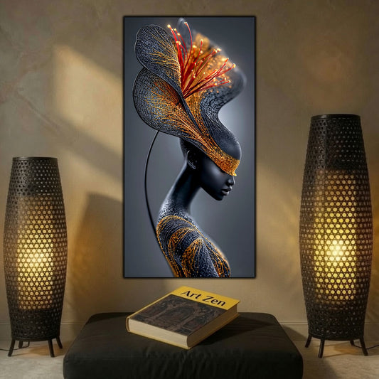 Tablou Abstract Living – Golden Current