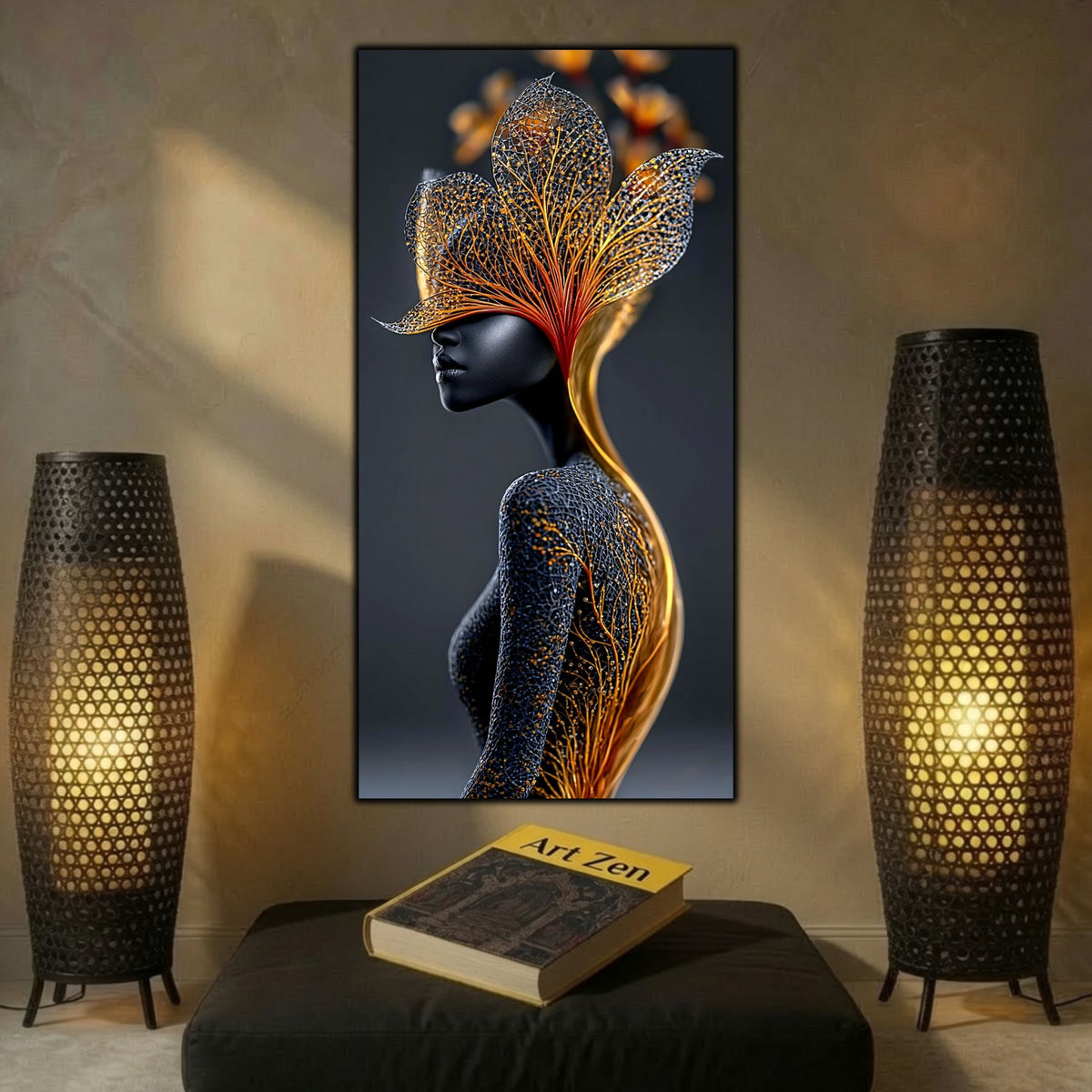Tablou Abstract Living – Fire Beneath Form