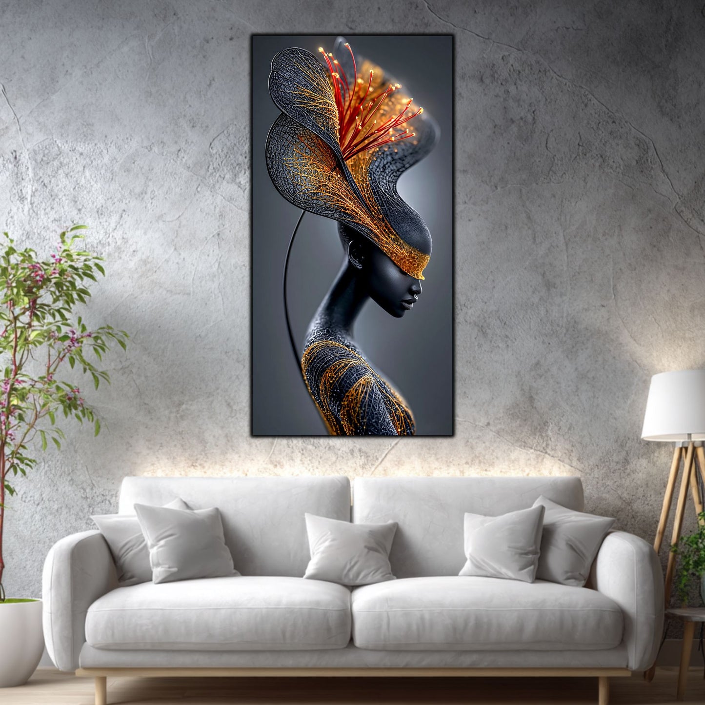 Tablou Abstract Living – Golden Current