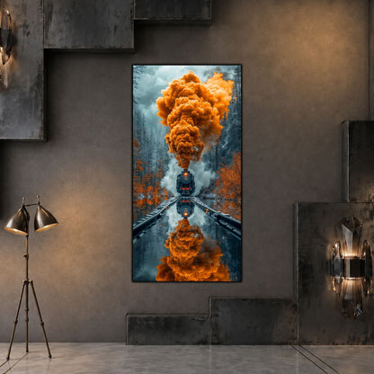 Tablouri Moderne Sufragerie – Orange Signal | The Long Way Home