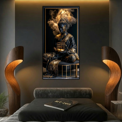 Tablou Abstract Modern – Paza candelei de aur