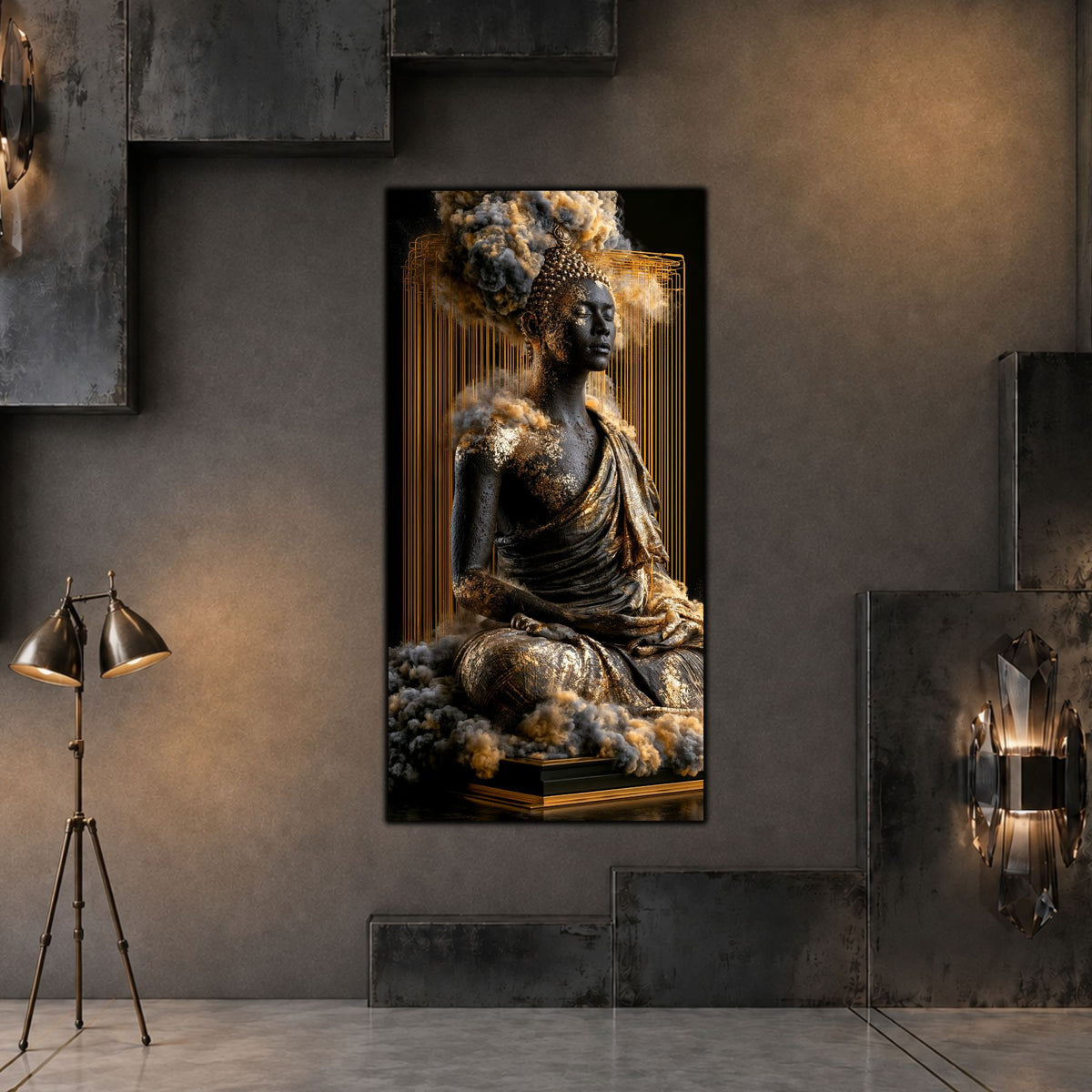 Tablou Abstract Modern – Paza coloanei de aur