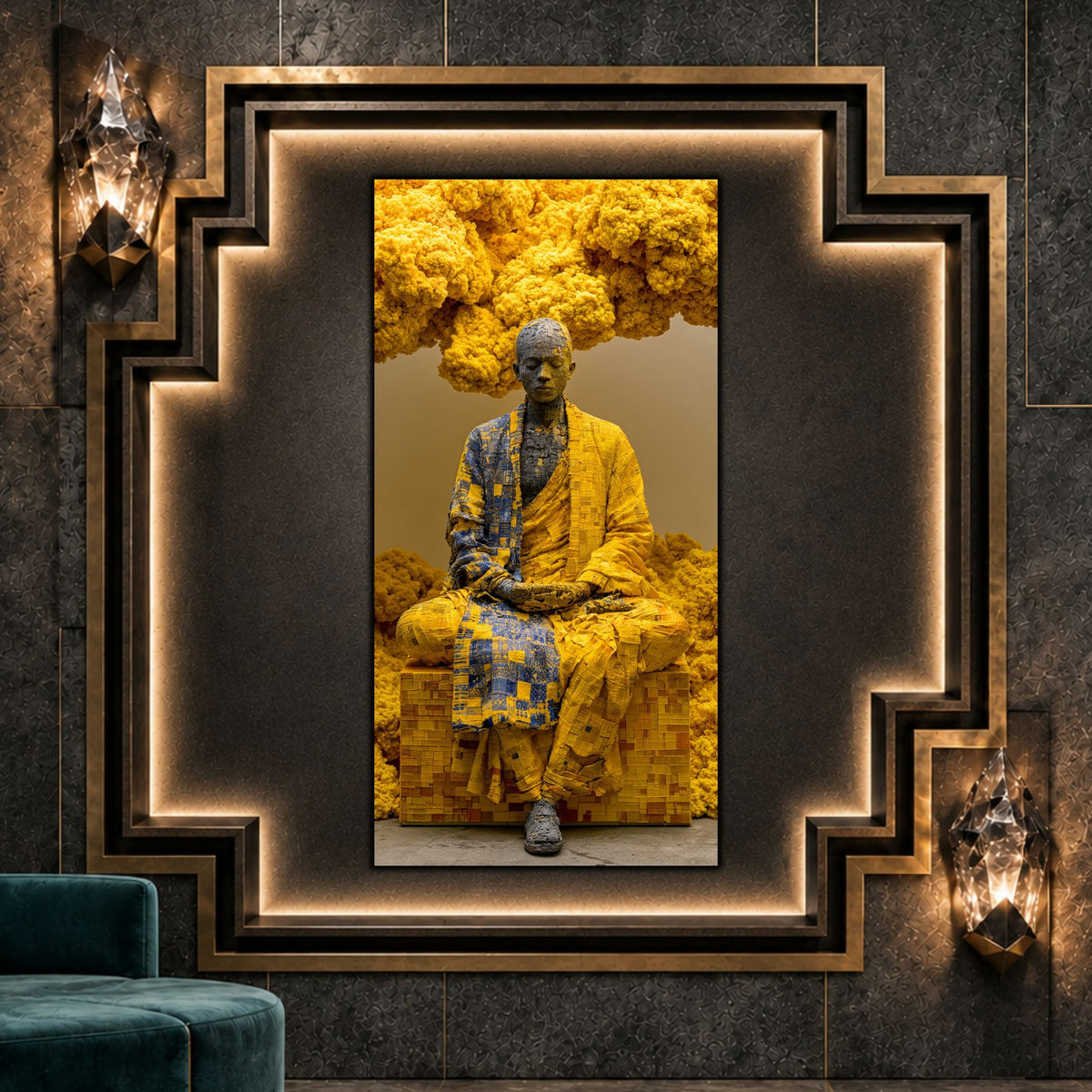 Tablou Abstract Modern – Paza pulberii solare