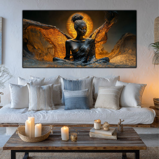 Tablou unicat din sticlă securizată Beyond Breath - No23