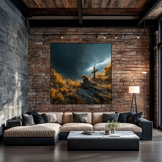 Tablou Decorativ Modern - Print UV pe Sticla - „Sacred Modernities” - No09