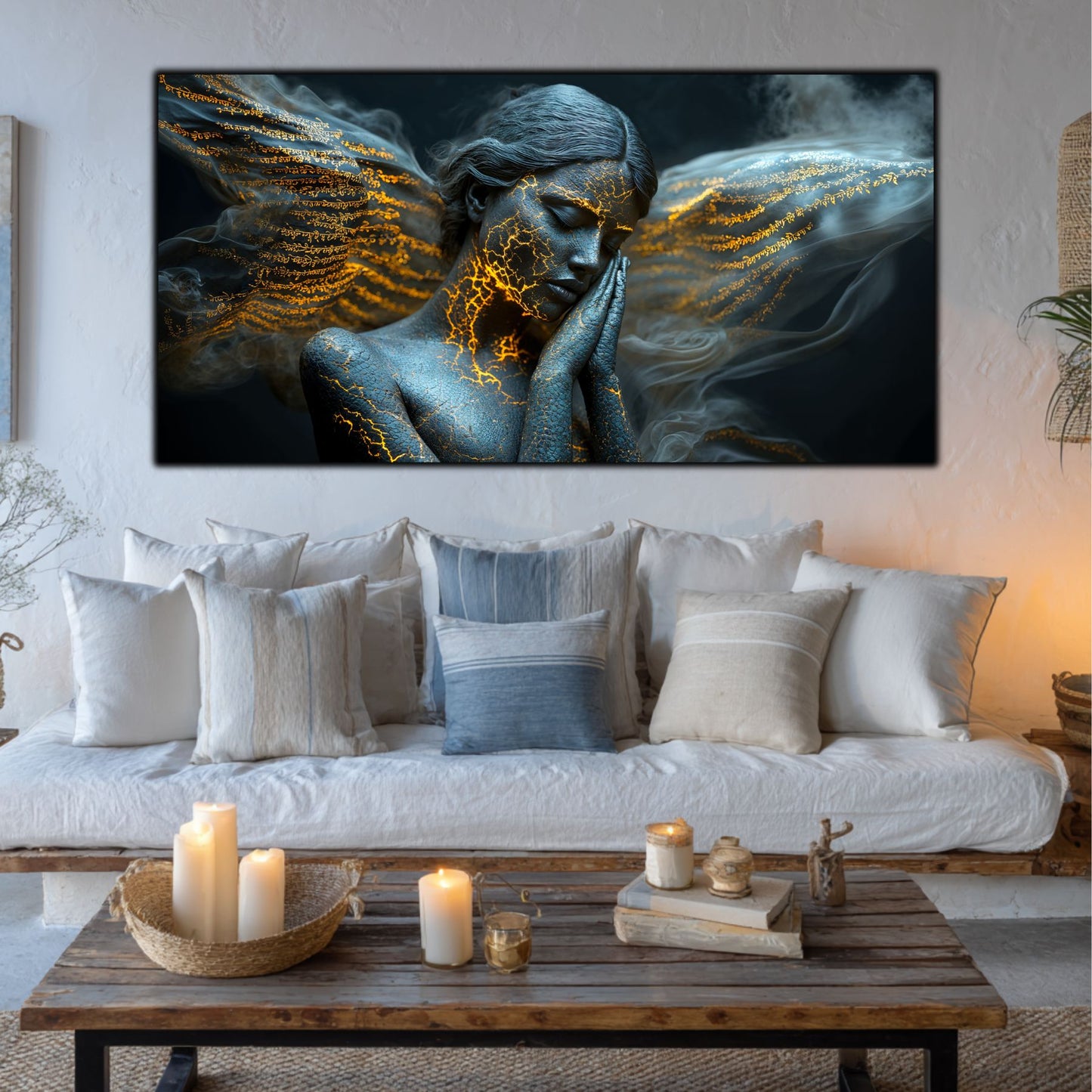 Beyond Meditation - Tablouri moderne pe sticla securizata pentru living contemporan NO25