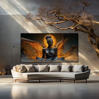 Tablou unicat din sticlă securizată Beyond Breath - No23